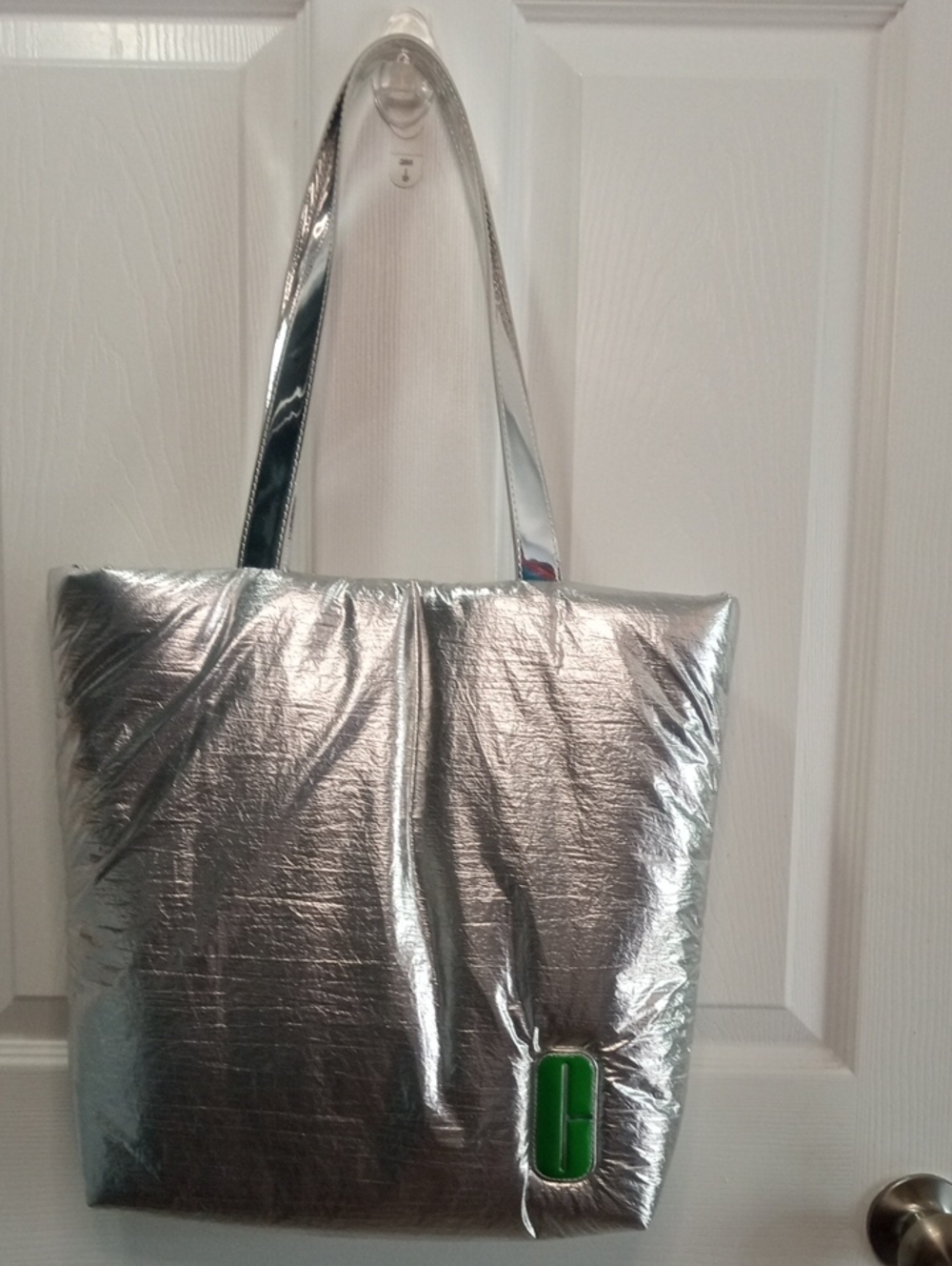 CINIQUE SILVER TOTE